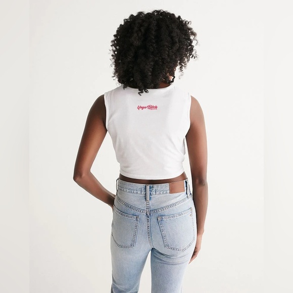 Space Odyssey Cropped Twist Front Tank Yoga Bitch NWT - Picture 6 of 10